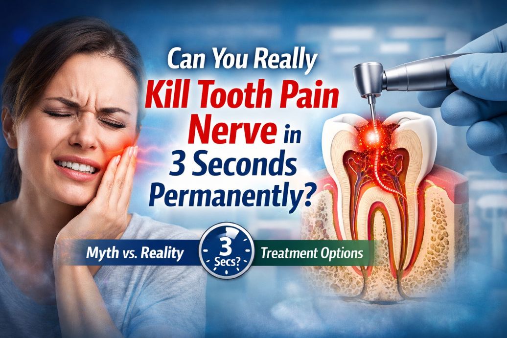 kill tooth pain nerve in 3 seconds permanently